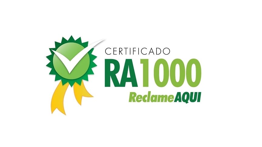 Certificado RA1000 Reclame Aqui